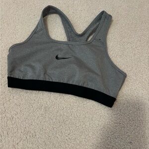 Grey Nike bra kids xl